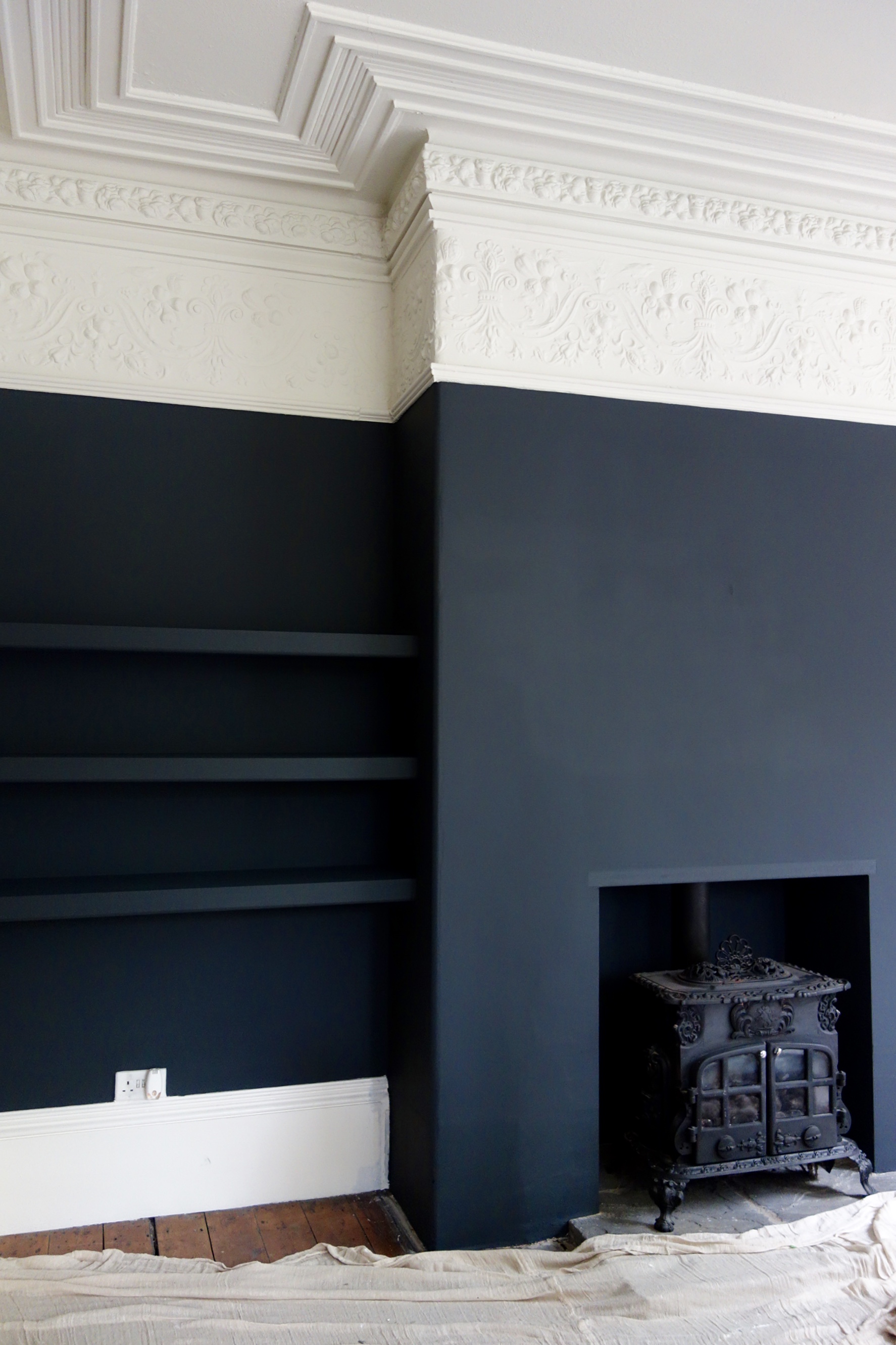 Farrow & Ball Off Black and Shadow White at the Victorian Villa Project