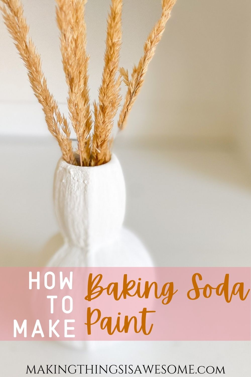 DIY Textured Paint By Mixing Baking Soda With Paint, That Looks Like