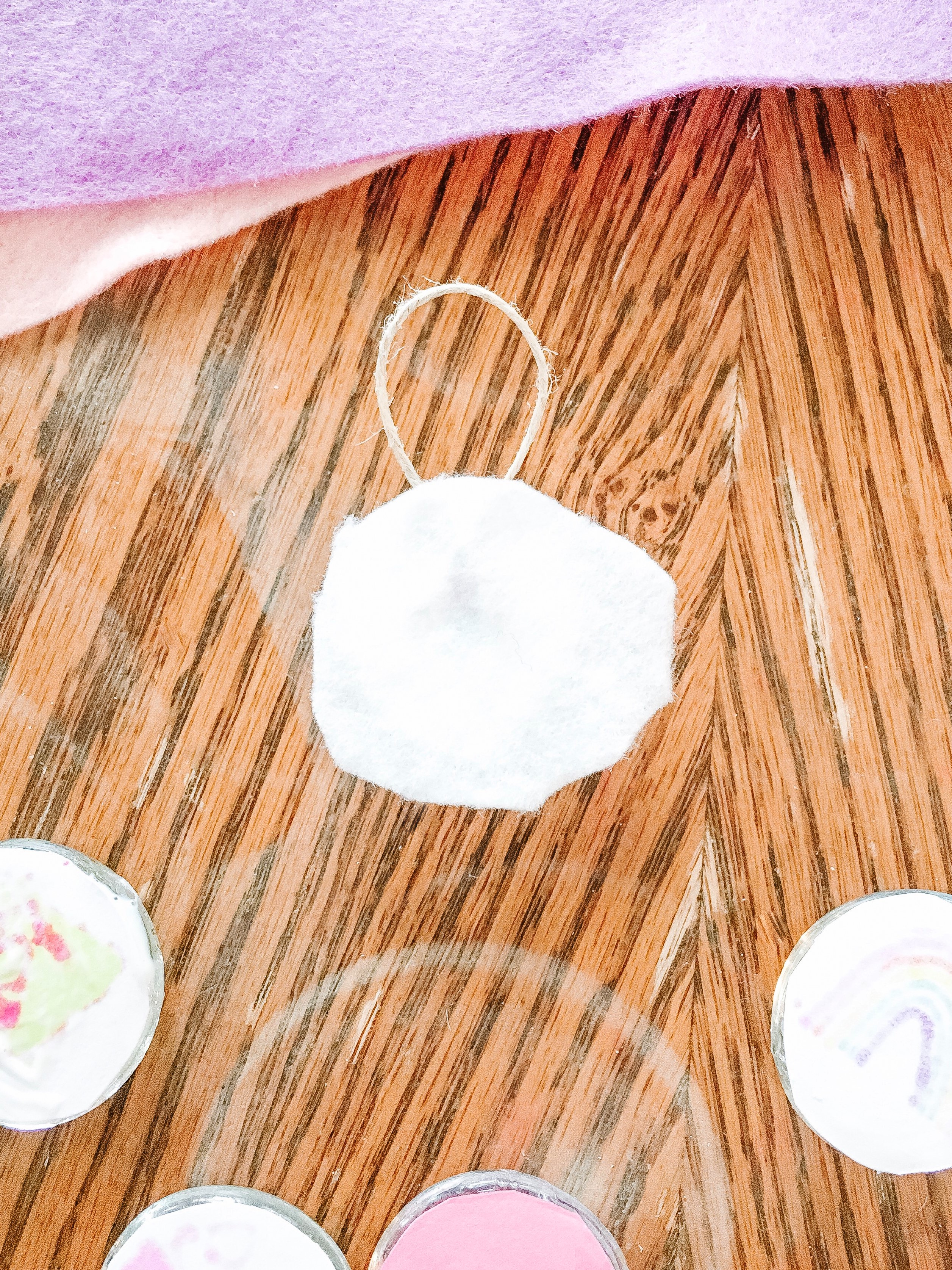 DIY Easter Tree with Cute Glass Gem Easter Decorations! - mod podge fabric