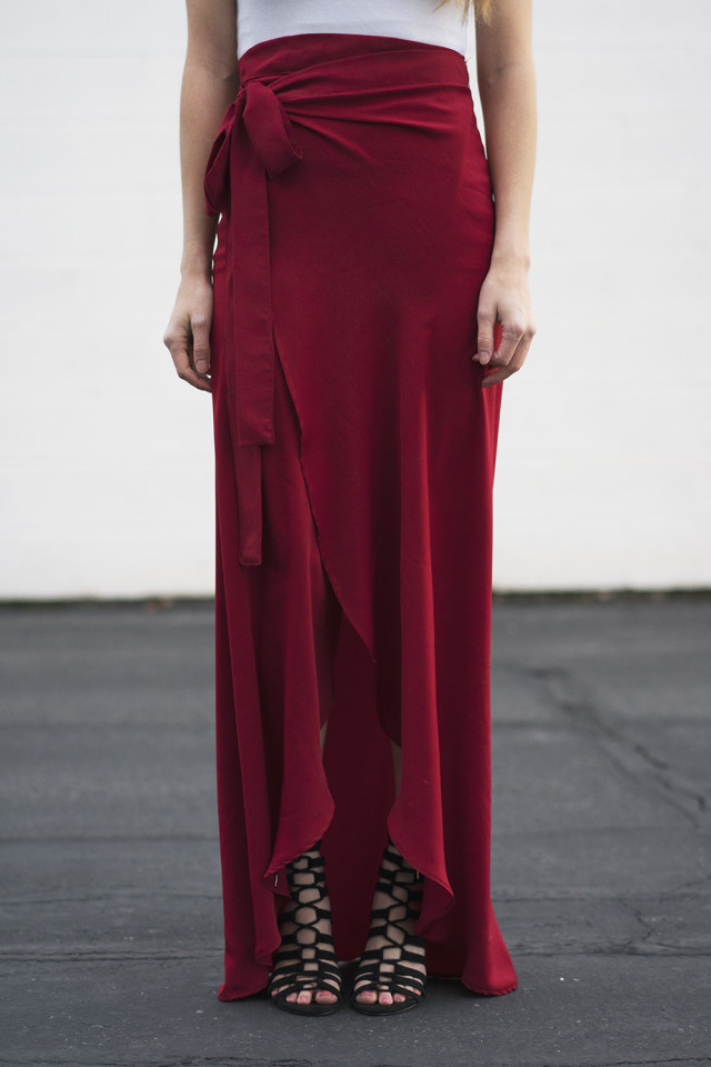 wrap skirt maxi pattern