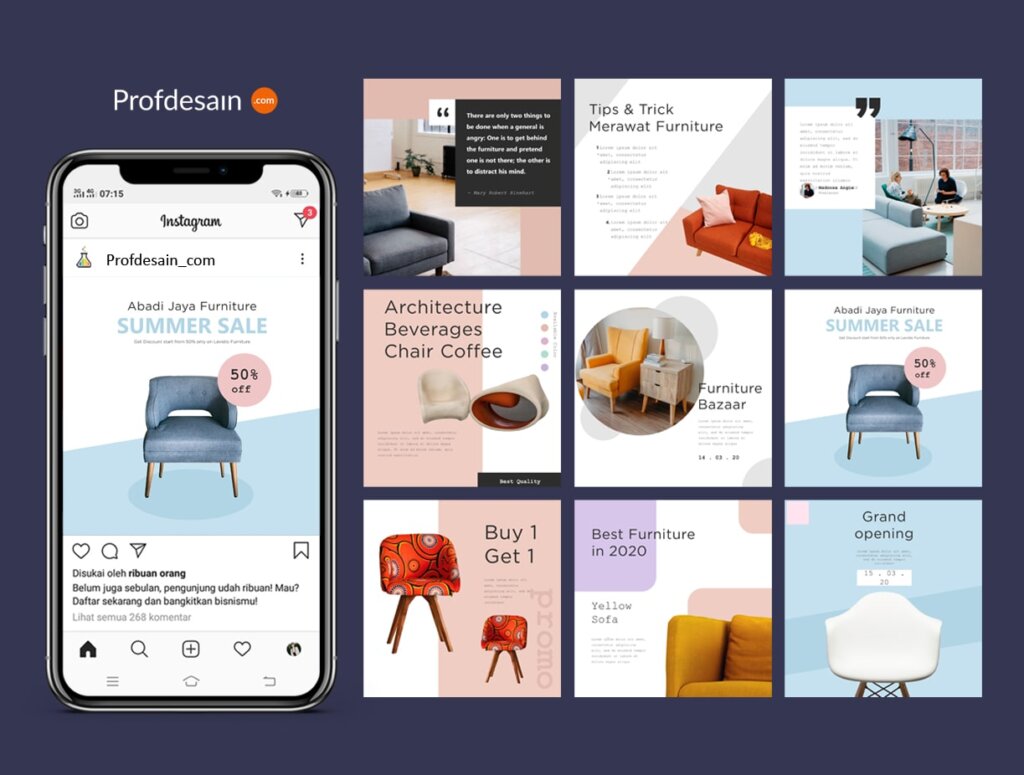 30+ Contoh Feed Instagram Bisnis agar Lebih Profesional & Meyakinkan