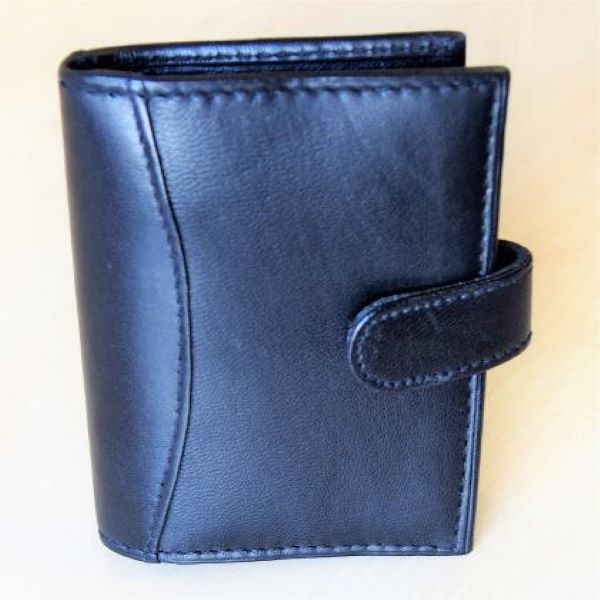 Leather Card Case with 2 ID Windows MAK Leather