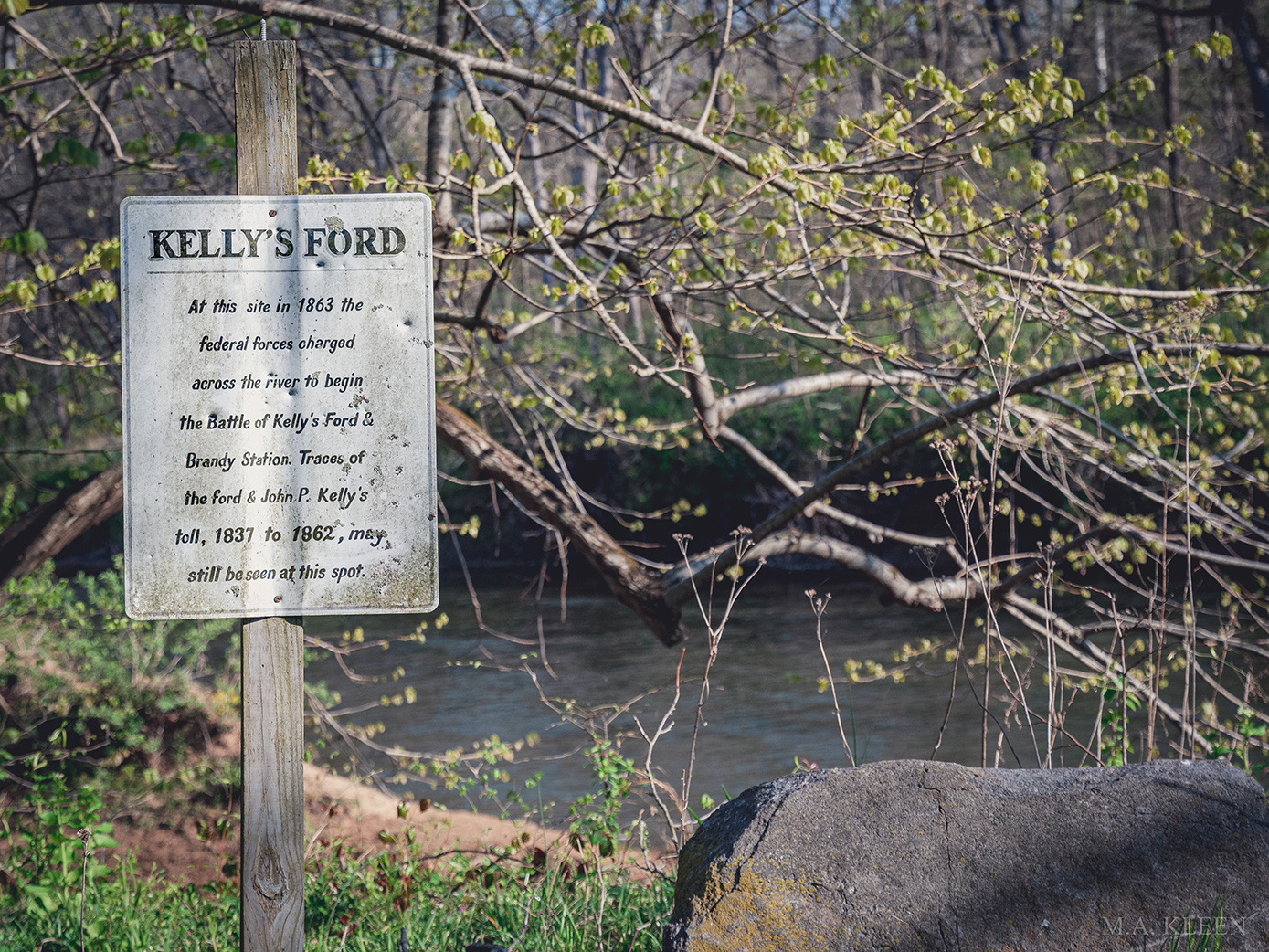 Kelly’s Ford Battlefield in Culpeper County, Virginia M.A. Kleen