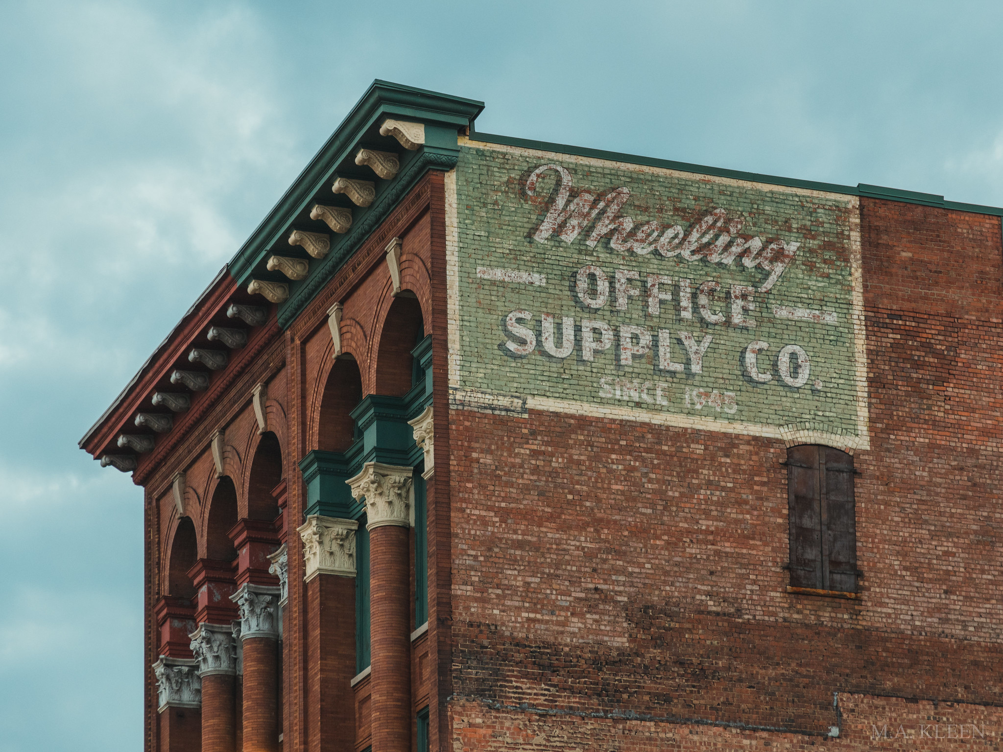 Wheeling Office Supply Brick Ad M.A. Kleen