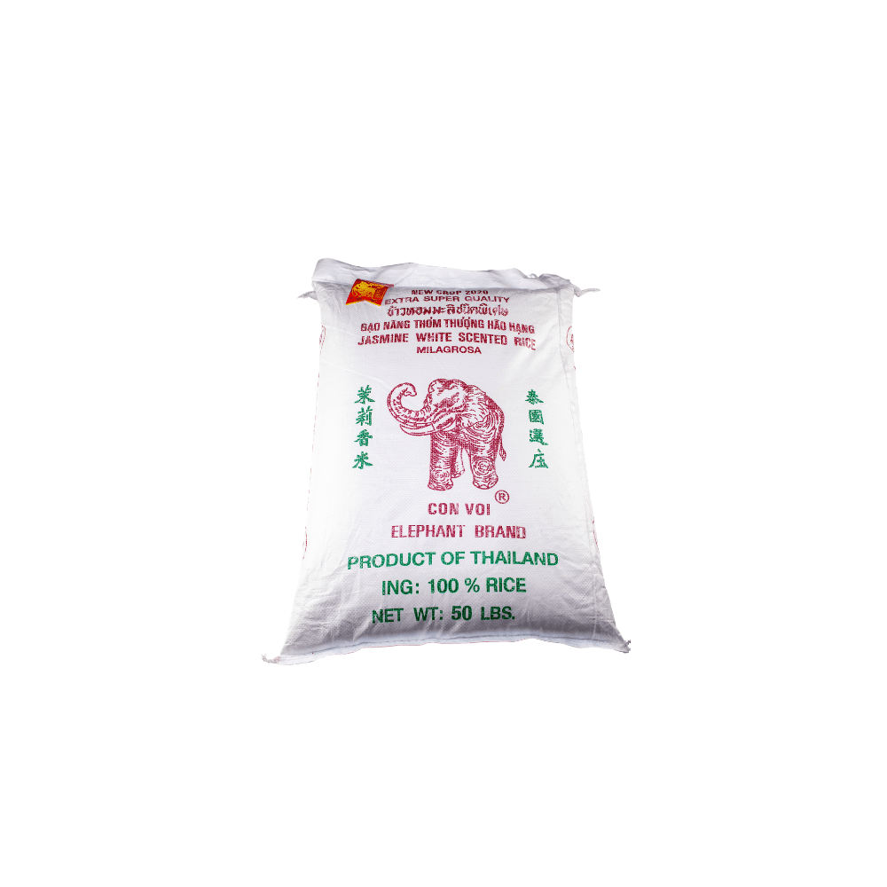 Elephant Brand Jasmine Rice 50 lb Makola International Market