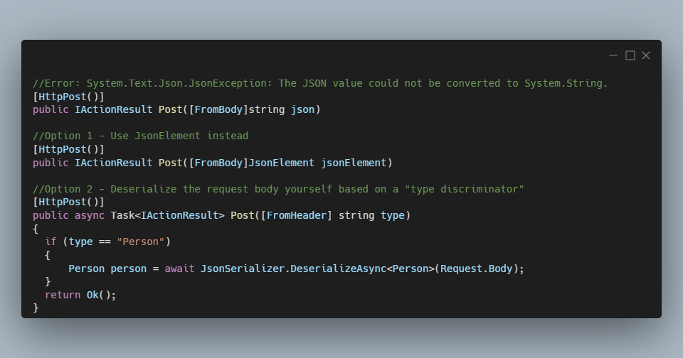 C JSON value could not be converted to System.String