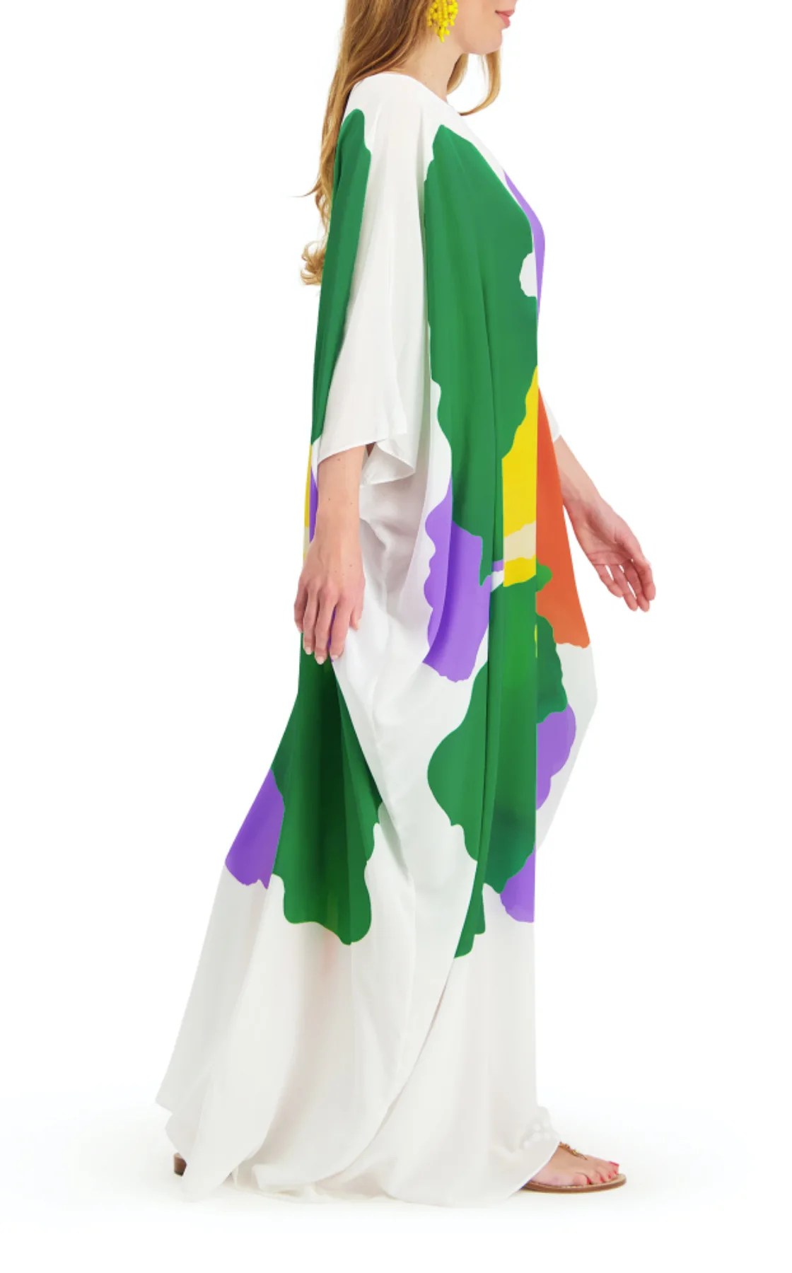 Silk kaftan Nairobi Hibiscus Kaftan MALA CHETTY