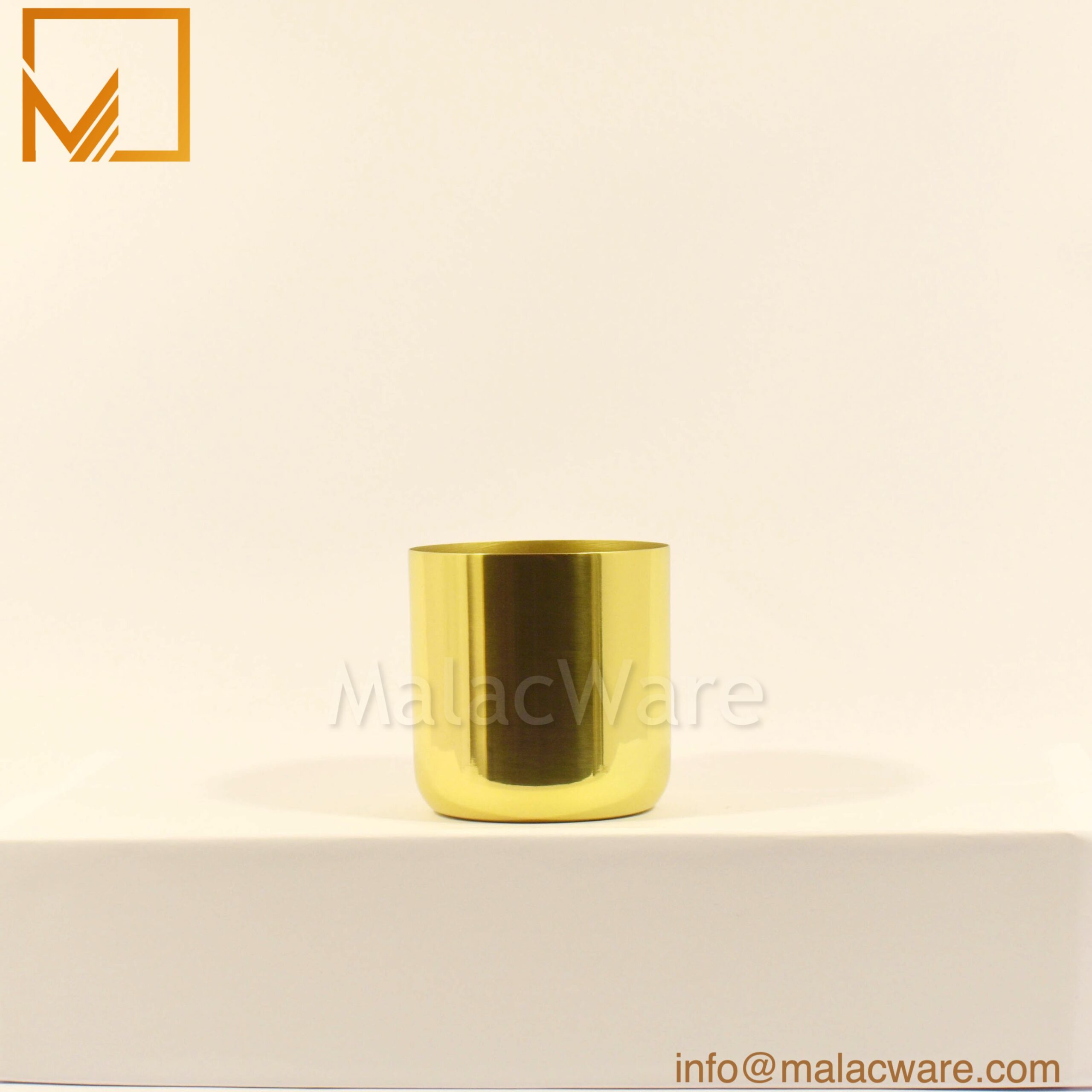 Cellar Design Golden Candle Jar for 300 g Wax Manufacturer for Home