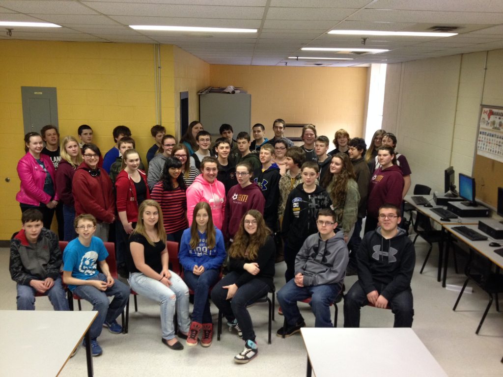 Hello from Petitcodiac Regional School in NB School Malaise Trap Program