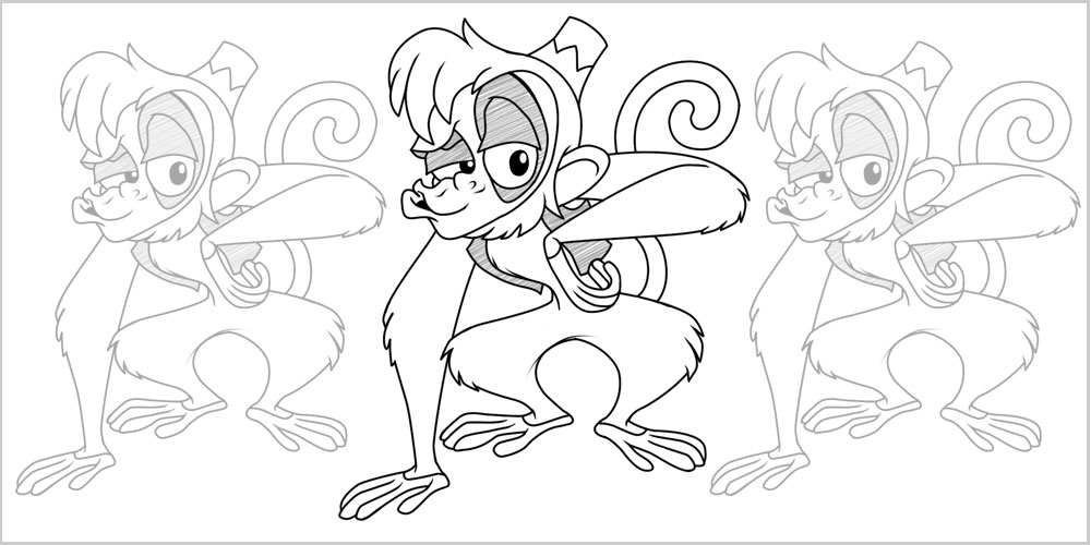 Disney Abu (Aladdin) Cartoon Drawing Lesson Malane Newman