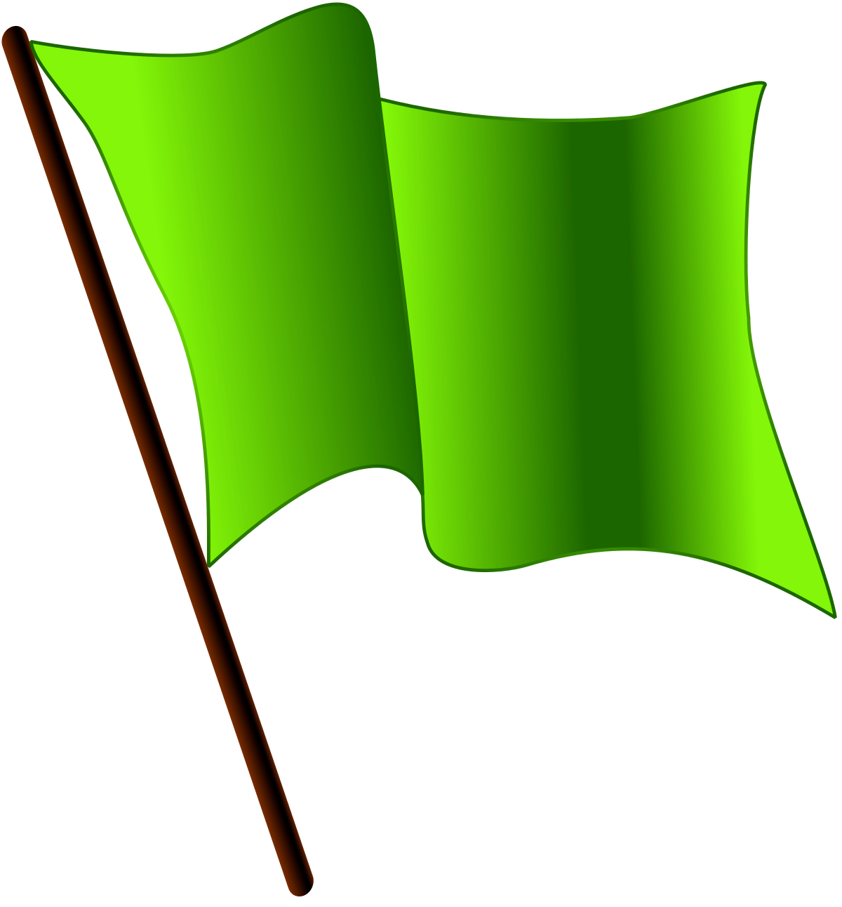 She gave him the green flag Malaphors