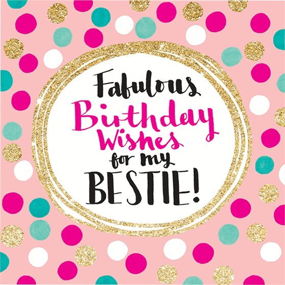 Fabulous Birthday Wishes Bestie Malarkey Cards