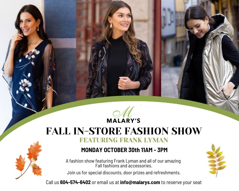Discover Your Signature Style at Our InStore Fall Fashion Show