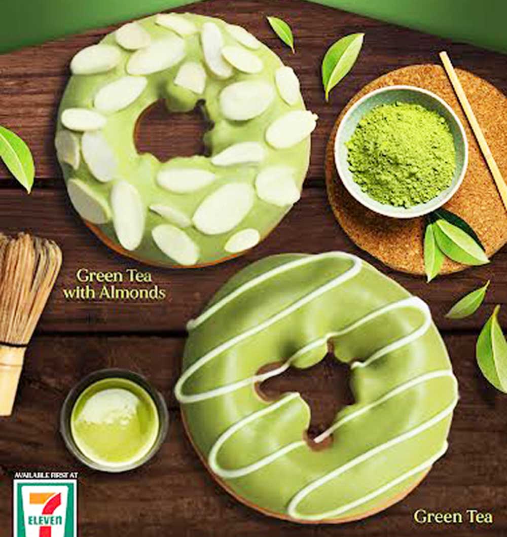 Indulge yourself with Green Tea goodness from Mister Donut