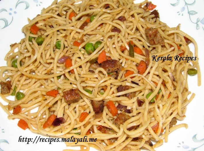 Sausage Noodles Kerala Recipes