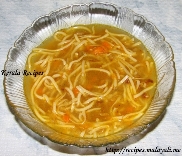 Simple Noodle Soup Kerala Recipes