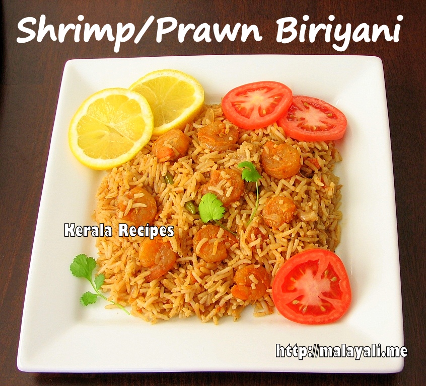 Shrimp/Prawn Biriyani Kerala Recipes