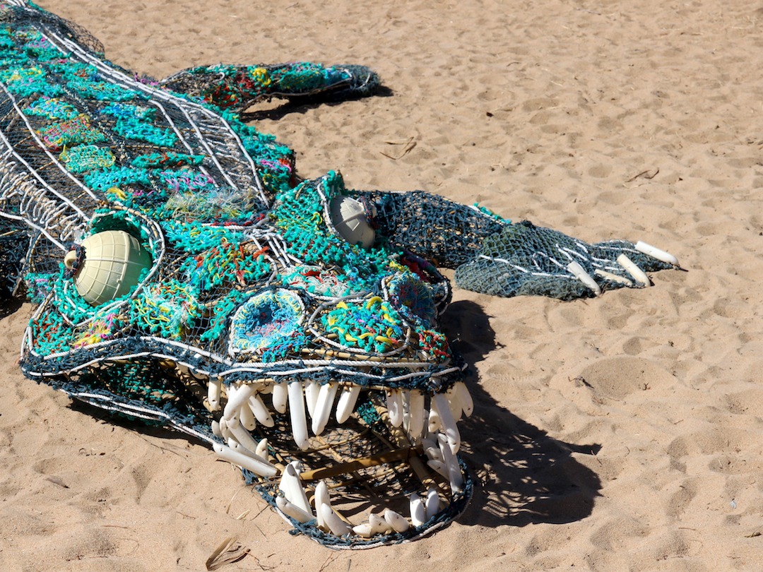 Ghost nets turned into artworks in Northern Australia