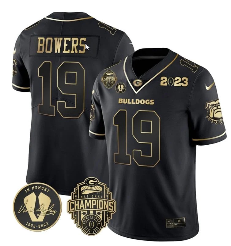 [Available] Get New Brock Bowers Jersey 19 UGA Black Gold
