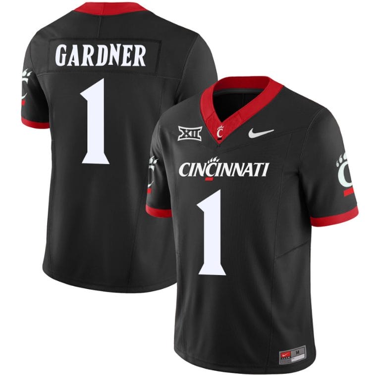[Hot] Buy Sauce Gardner Jersey 1 Cincinnati Bearcats Black