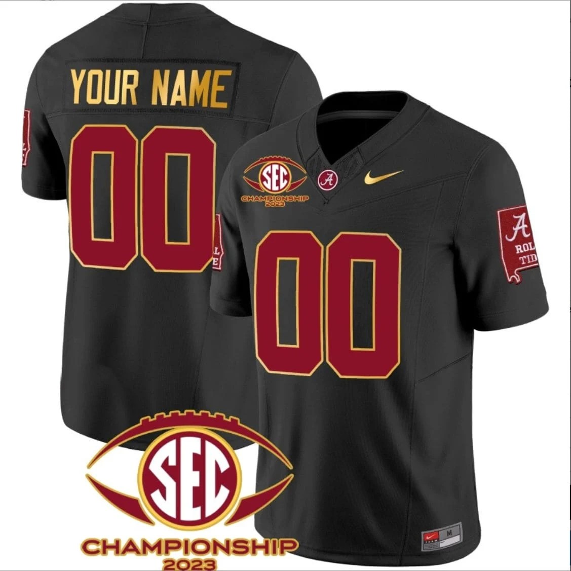 [Trending] Shop New Custom Alabama Crimson Jersey Black