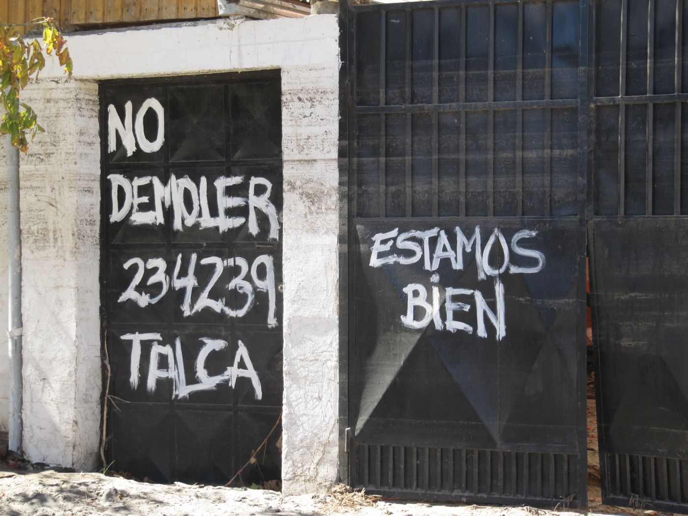 Chile nach dem Erdbeben 2010 mal hier mal da