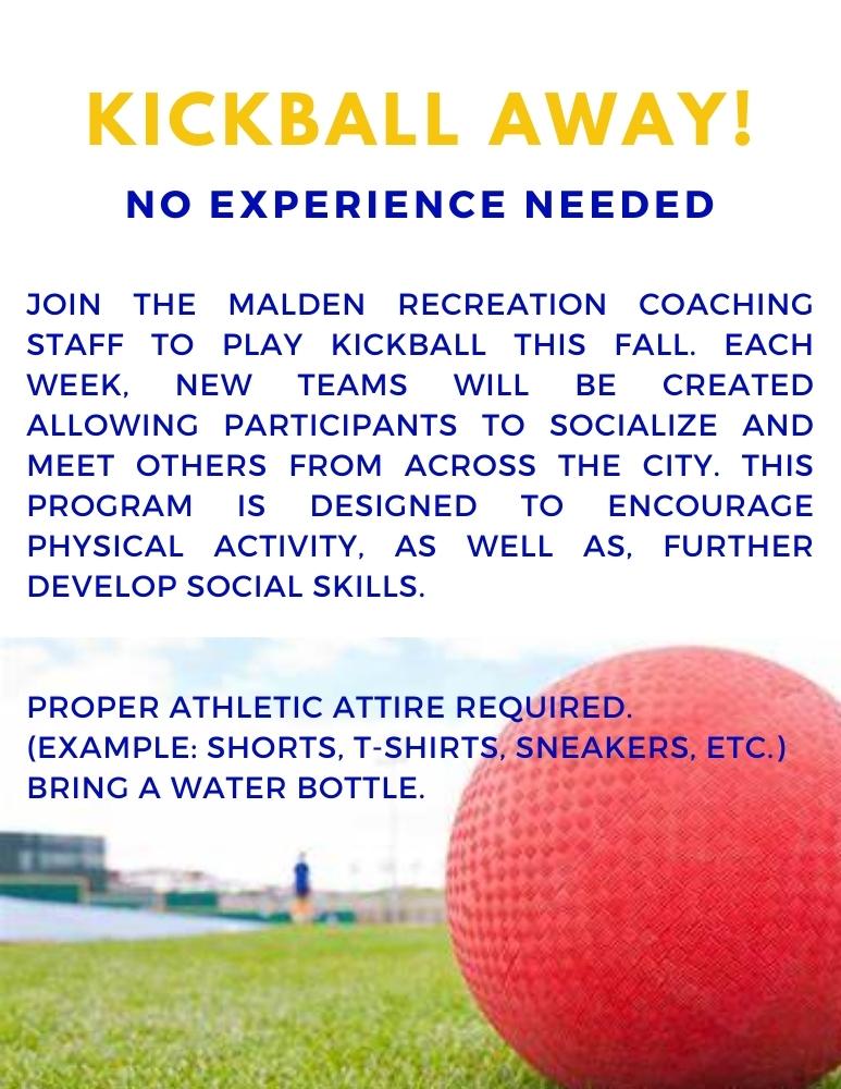 Malden Recreation Department KICKBALL