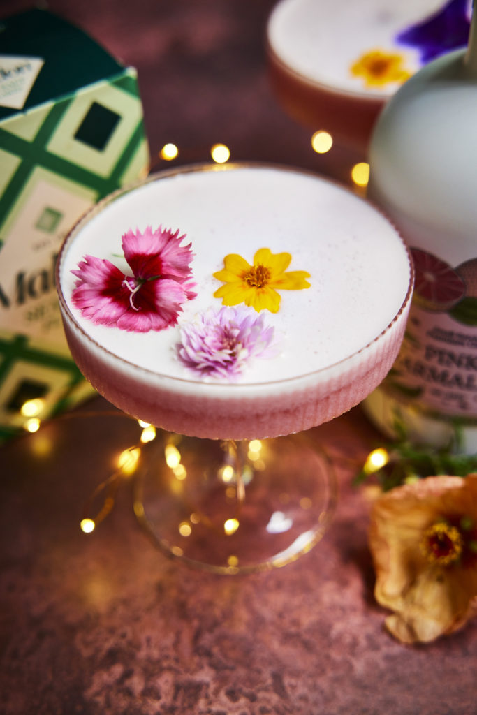 Pink Marmalade Gin Sour Cocktail Maldon Salt