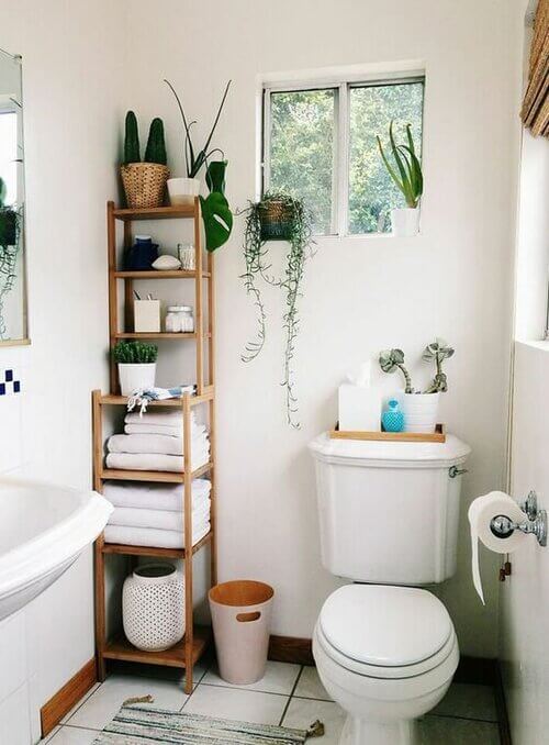 18 Bathroom Shelf Decor Ideas For Over The Toilet That Look Amazing
