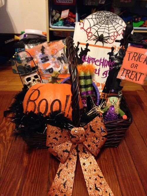 22 Spooky Basket Ideas For Your Boo (That They Will Love!)