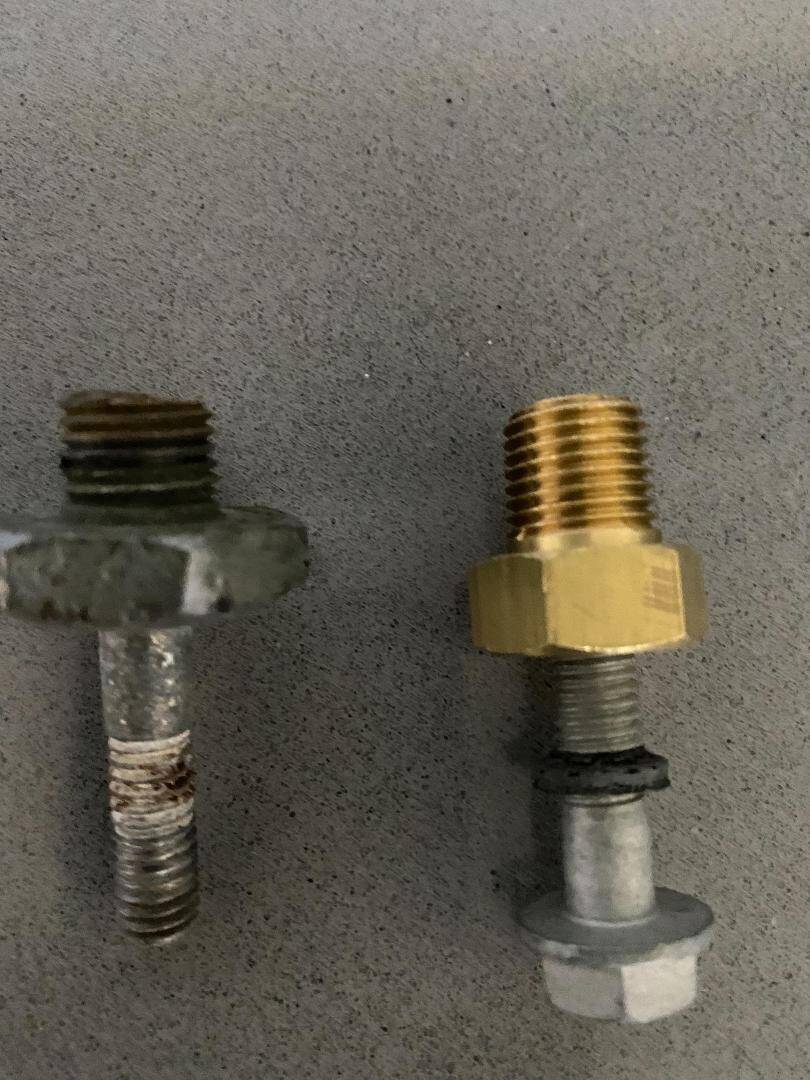 Indmar 350 block drain plug replacement Maintenance, Tech Info