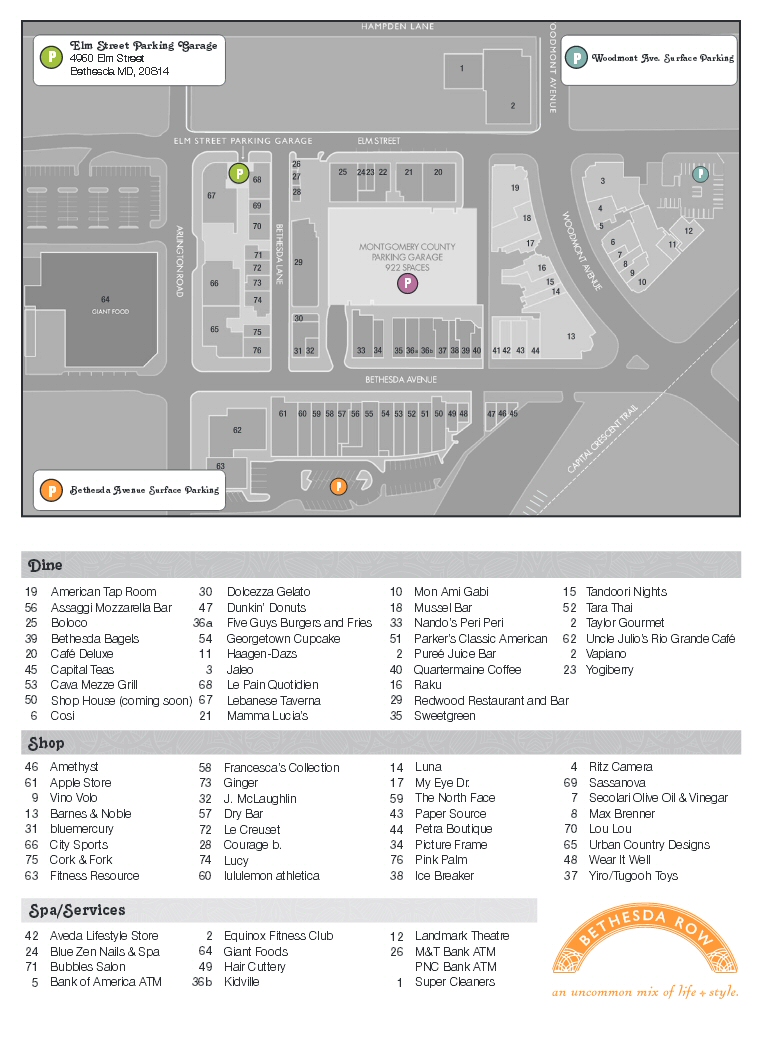 Bethesda Row in Bethesda, MD