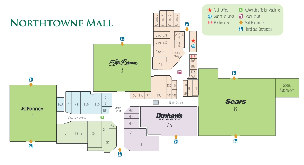 Northtown Mall Map