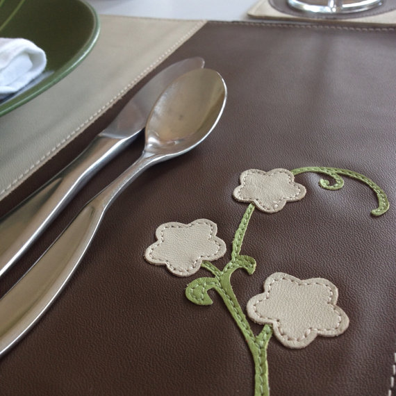 Leather Placemats / Set of 8