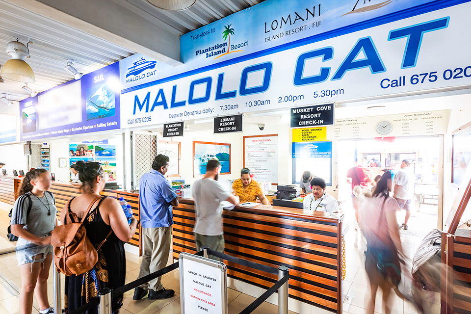 Malolo Cat Fiji Transferring guests directly between Port Denarau