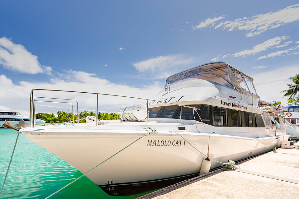 Malolo Cat Fiji Transferring guests directly between Port Denarau