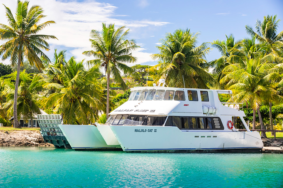 Malolo Cat Fiji Transferring guests directly between Port Denarau
