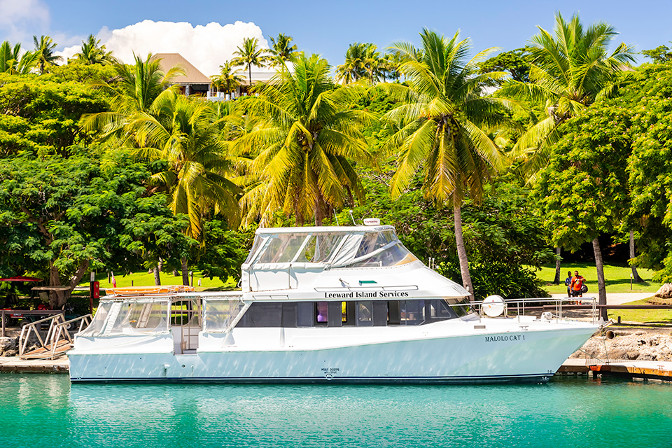 Malolo Cat Fiji Transferring guests directly between Port Denarau