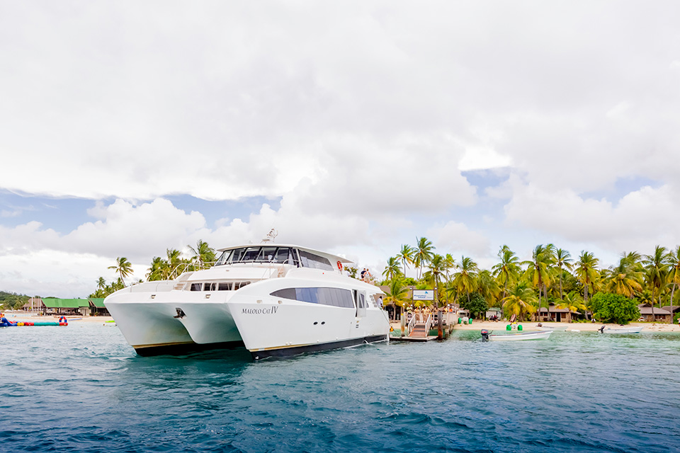 Malolo Cat Fiji Transferring guests directly between Port Denarau