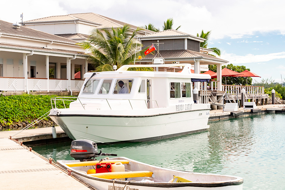 Malolo Cat Fiji Transferring guests directly between Port Denarau