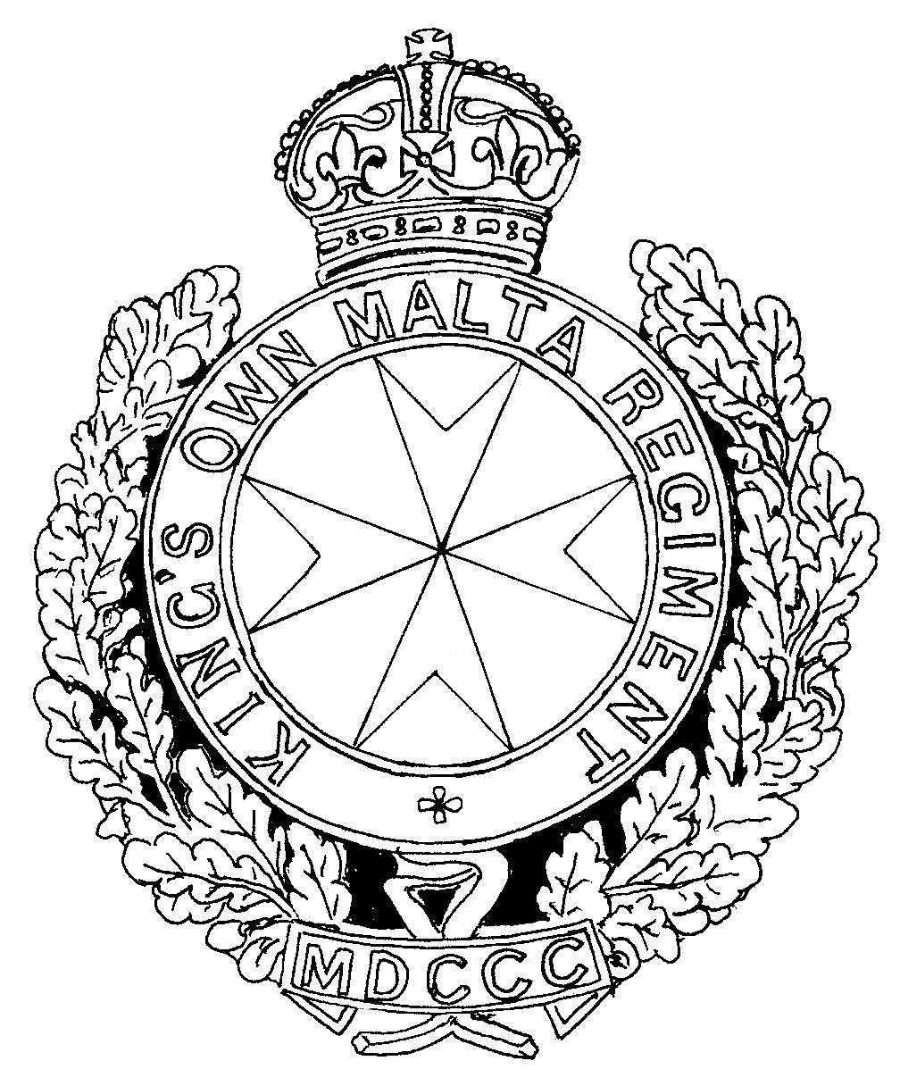 The Kings Own Malta Regiment Malta Command WW2 LHG
