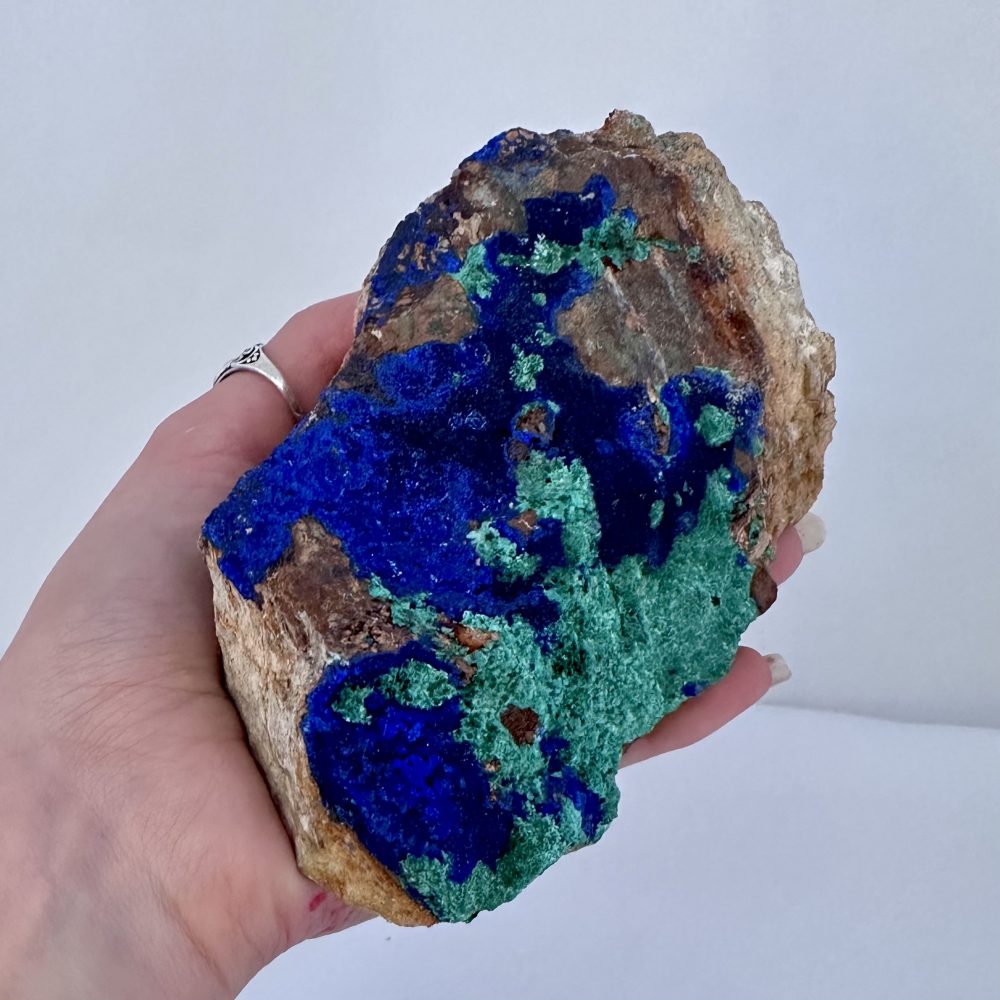 Malachite Azurite Raw Specimen Malta Stone by Strata Designs Ltd