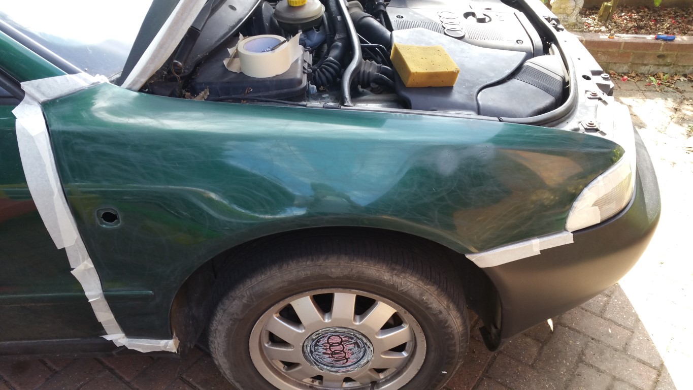 Painting a car with a brush, using chalkboard paint... Overclockers