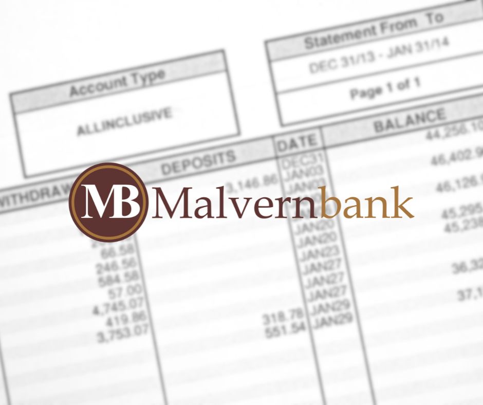 Updates to Your Account Statements Malvern Bank