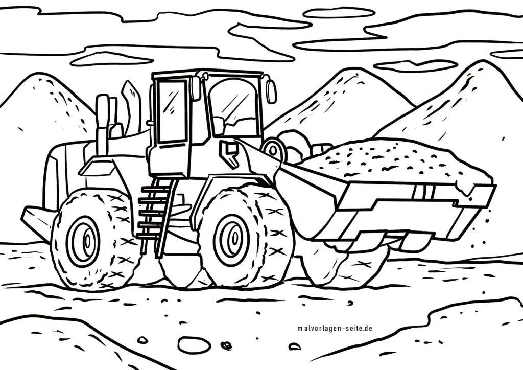 Ausmalbild Baustelle Kostenlose Ausmalbilder