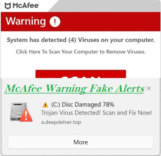 How to Remove McAfee Warning Fake Alerts Malware Guide