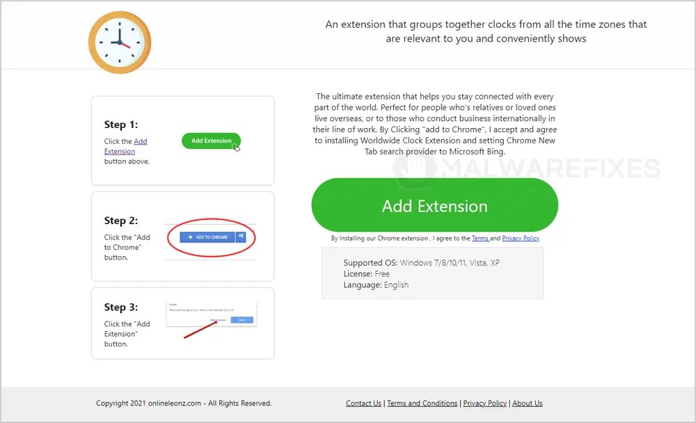 Worldwide Clock Extension Removal Guide MalwareFixes