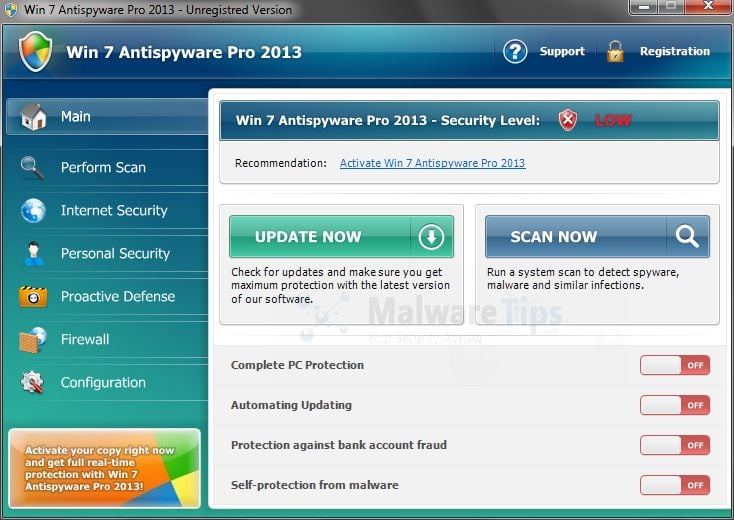 Win 7 Antispyware Pro 2013 Virus Removal Guide