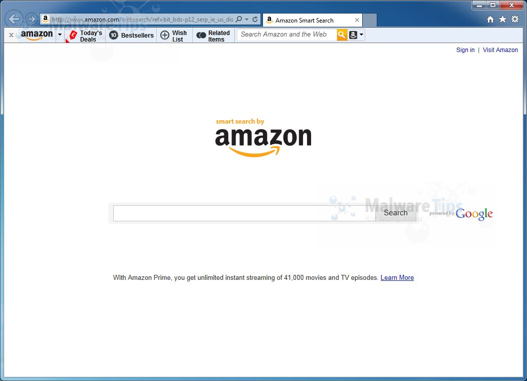 Remove Amazon Toolbar (Virus Removal Guide)