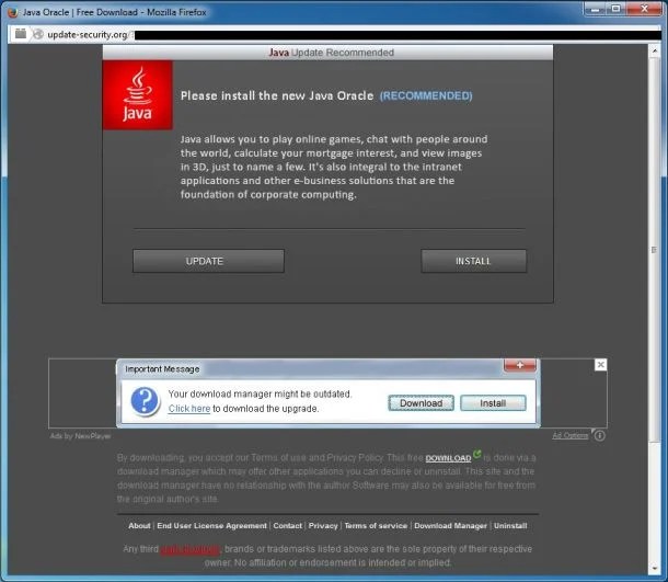 Remove "Please Install The New Java Oracle" Virus (Guide)